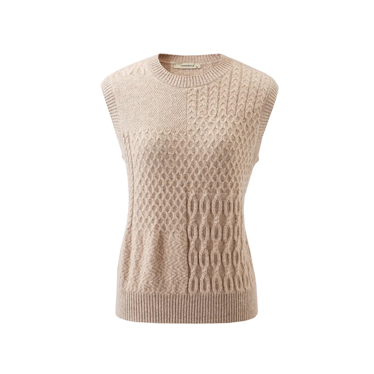 100% Cashmere Women's Knitted Sleeveless Sweater Vest