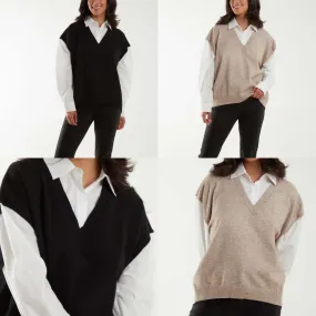 2 in 1 Shirt With Knitted Vest