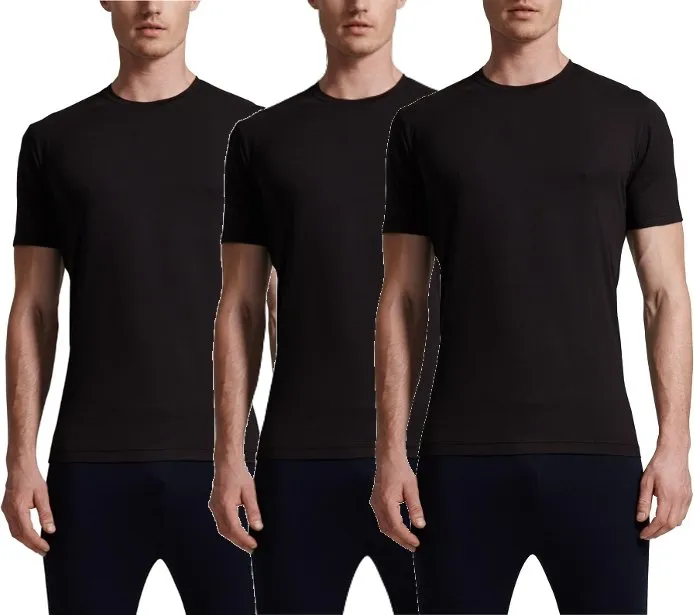 32 Degrees Cool Men's Short Sleeve Quick Dry Crew Neck Tees 3-Pack