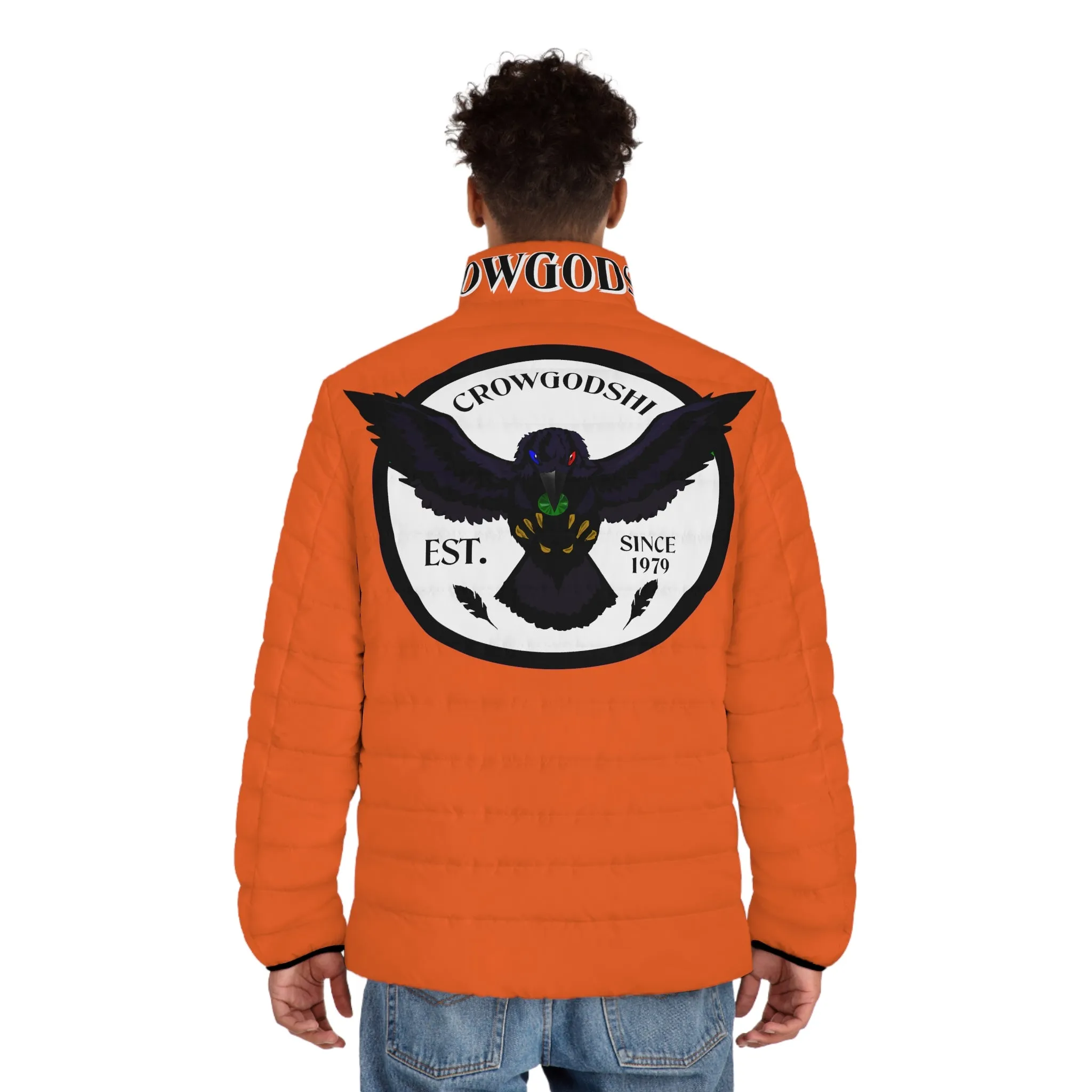 3rd Generation Men's CROWGODSHI Puffer Jacket, ORANGE