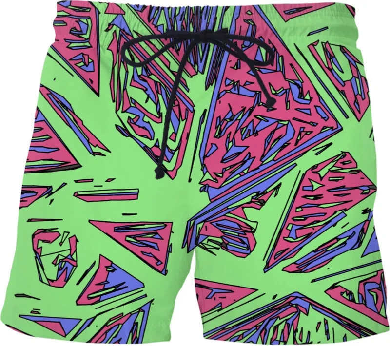 80s Confetti Swim Shorts