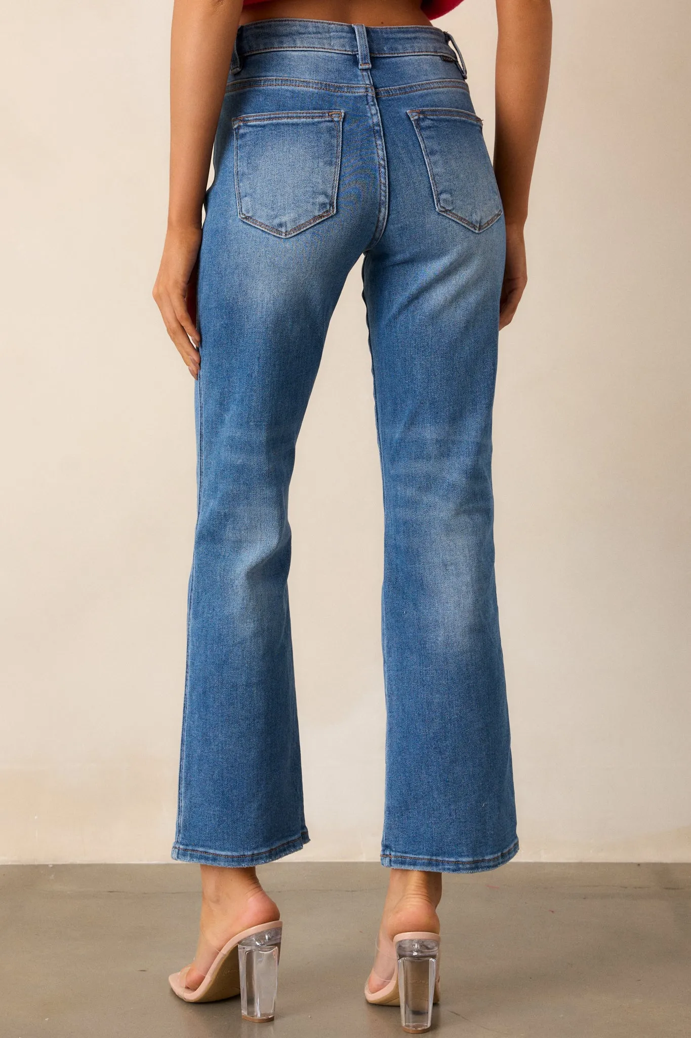 A Little Extra Medium Wash Straight Leg Jeans