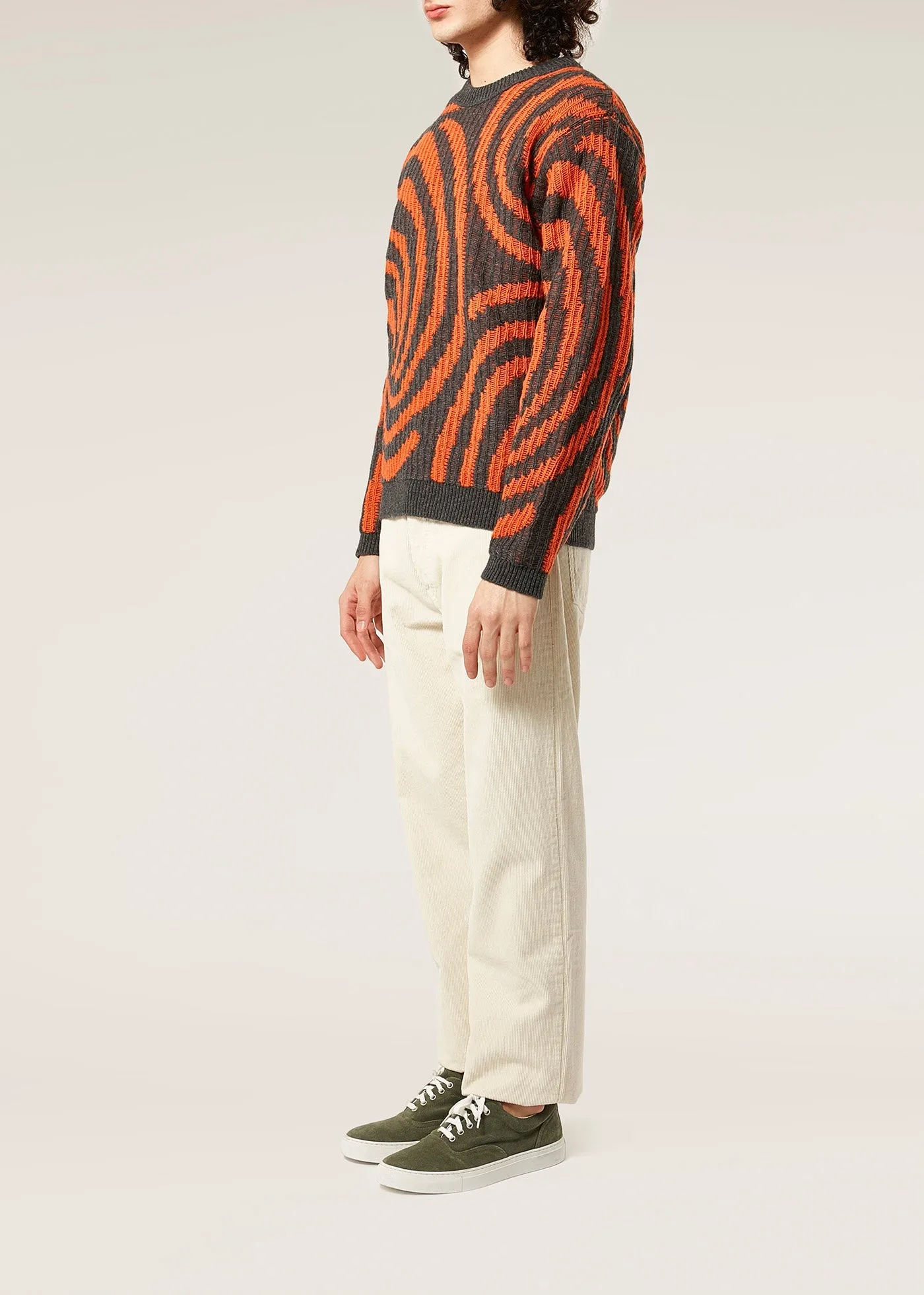 AAPPIO SHETLAND WOOL JACQUARD SWEATER