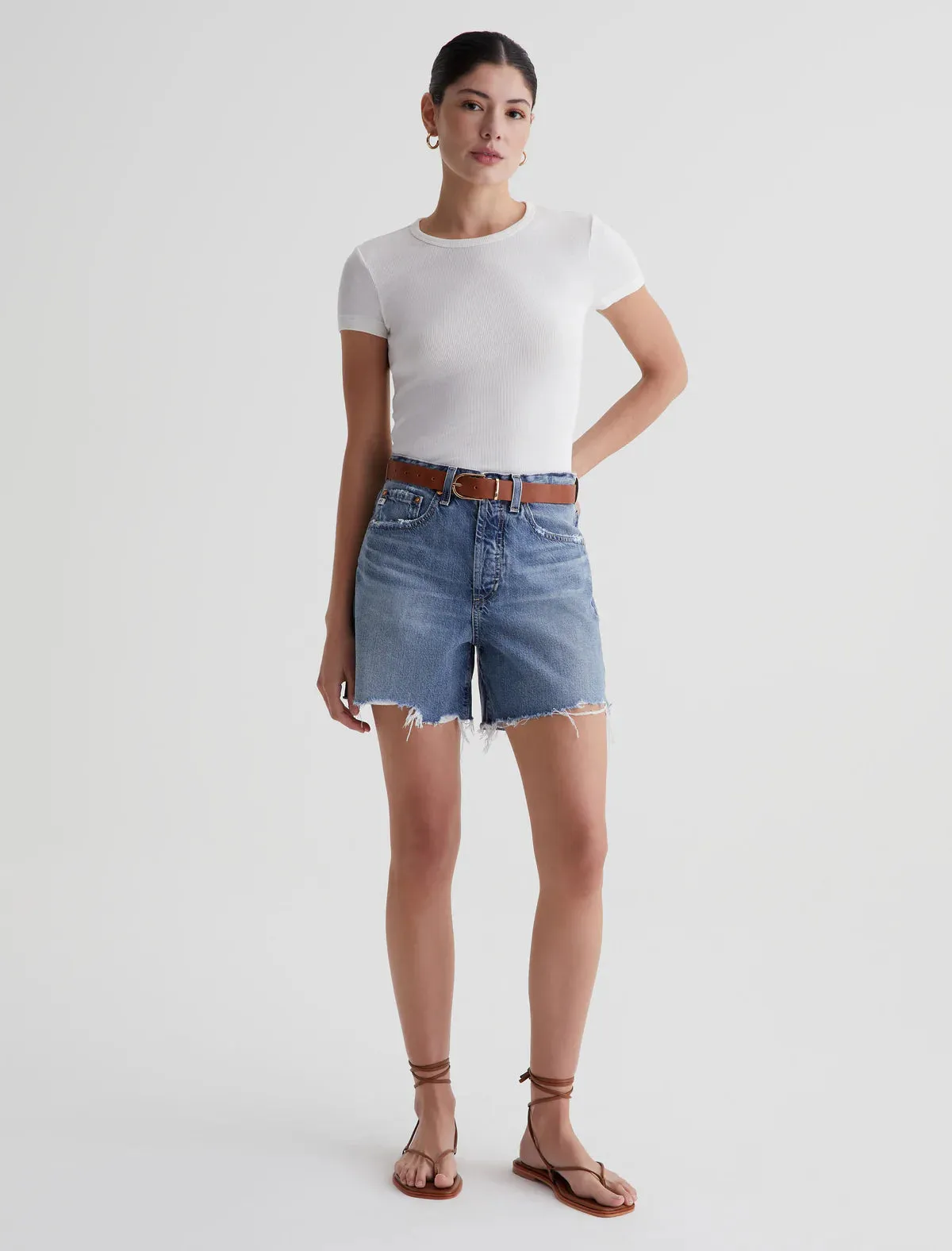 AG DEnim Clove Short in Myth