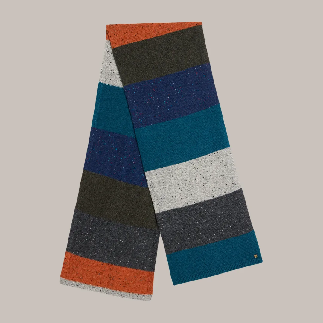 Albie Knit Scarf - Grey Multi