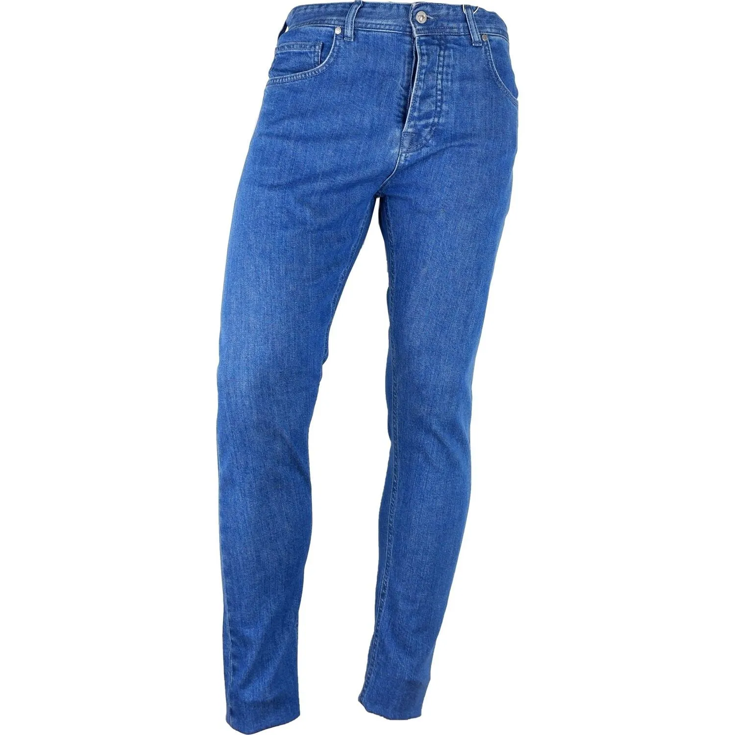 Aquascutum Light Blue Cotton Men Jeans