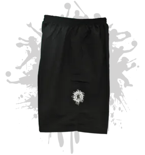 Black Microfiber Stretch Shorts