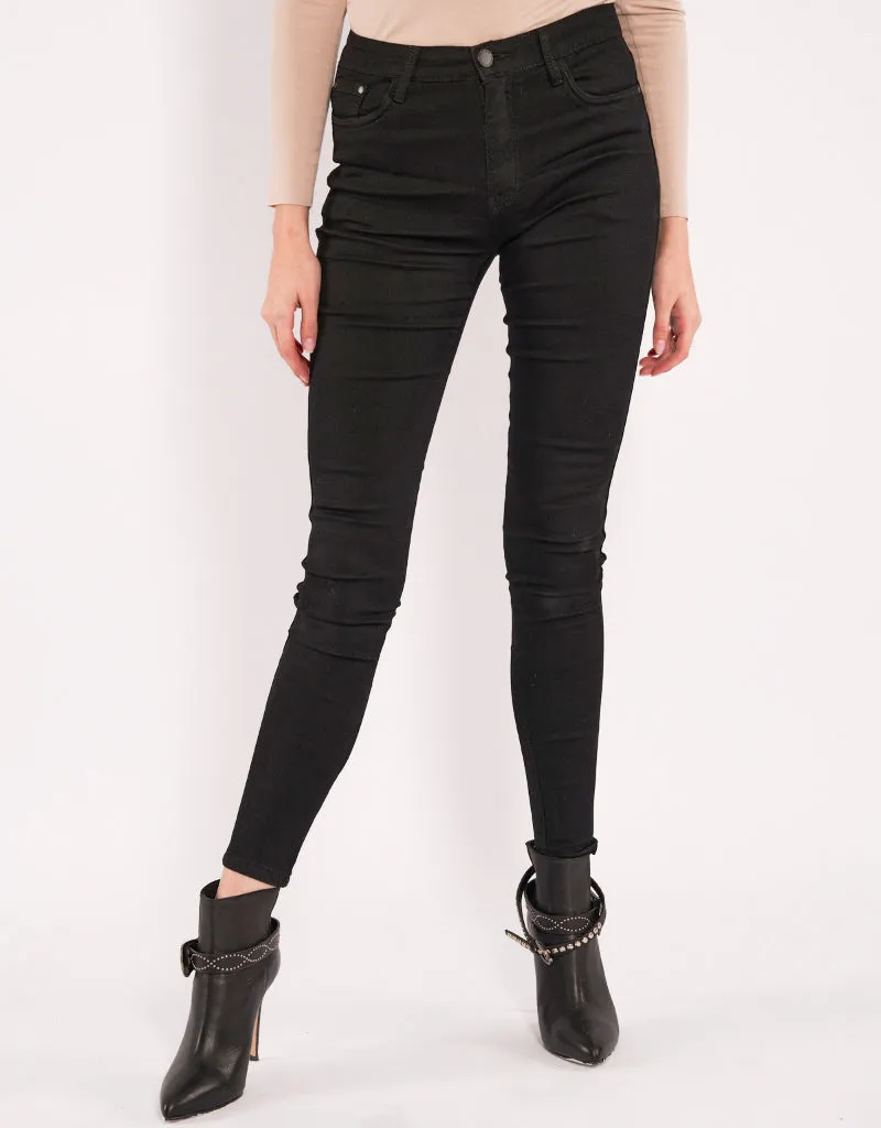 Black Skinny High Rise Jeans