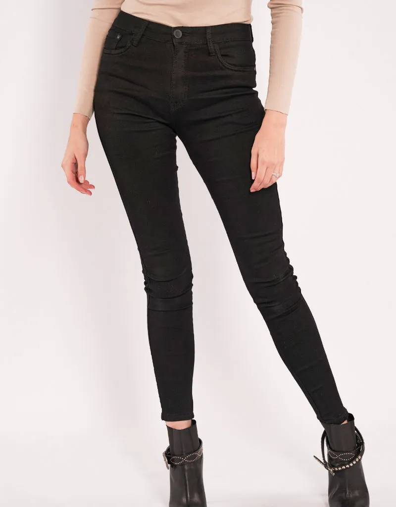 Black Skinny High Rise Jeans