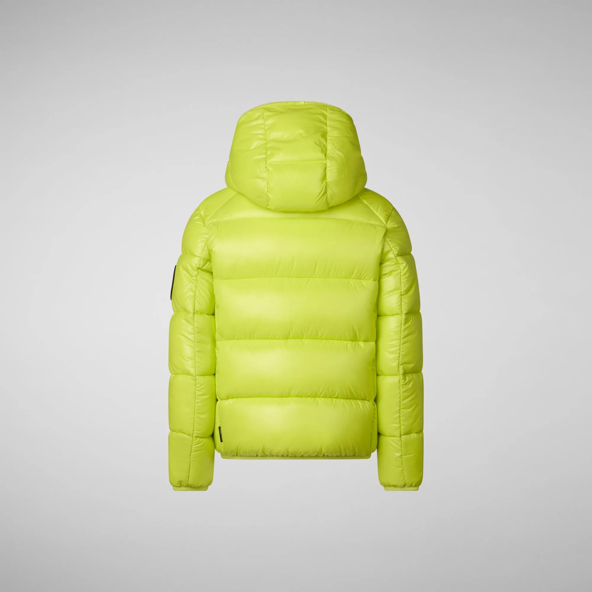 Boys' animal free puffer jacket Artie in lichen green