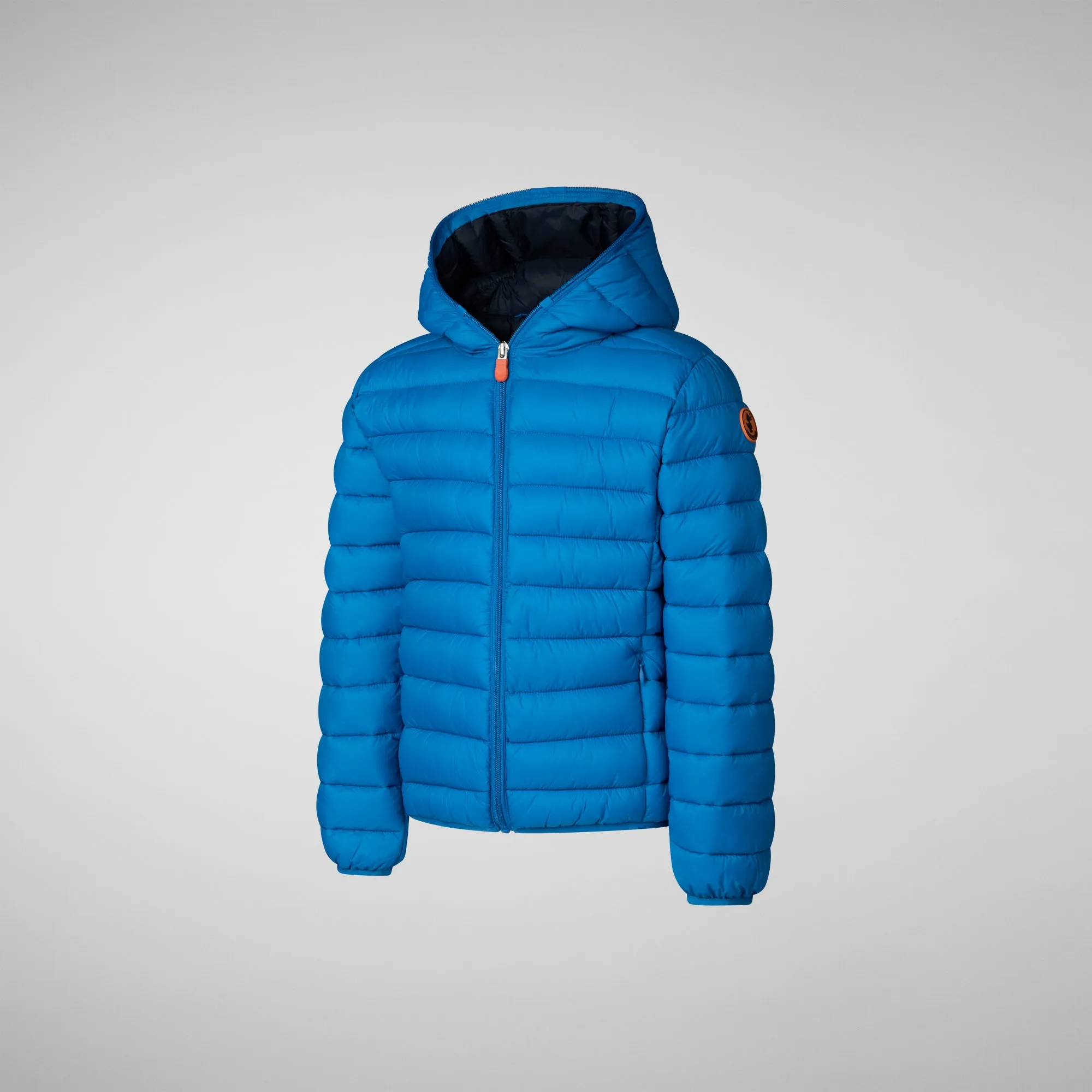 Boys' Hooded Animal free Puffer Jacket Dony in blue berry