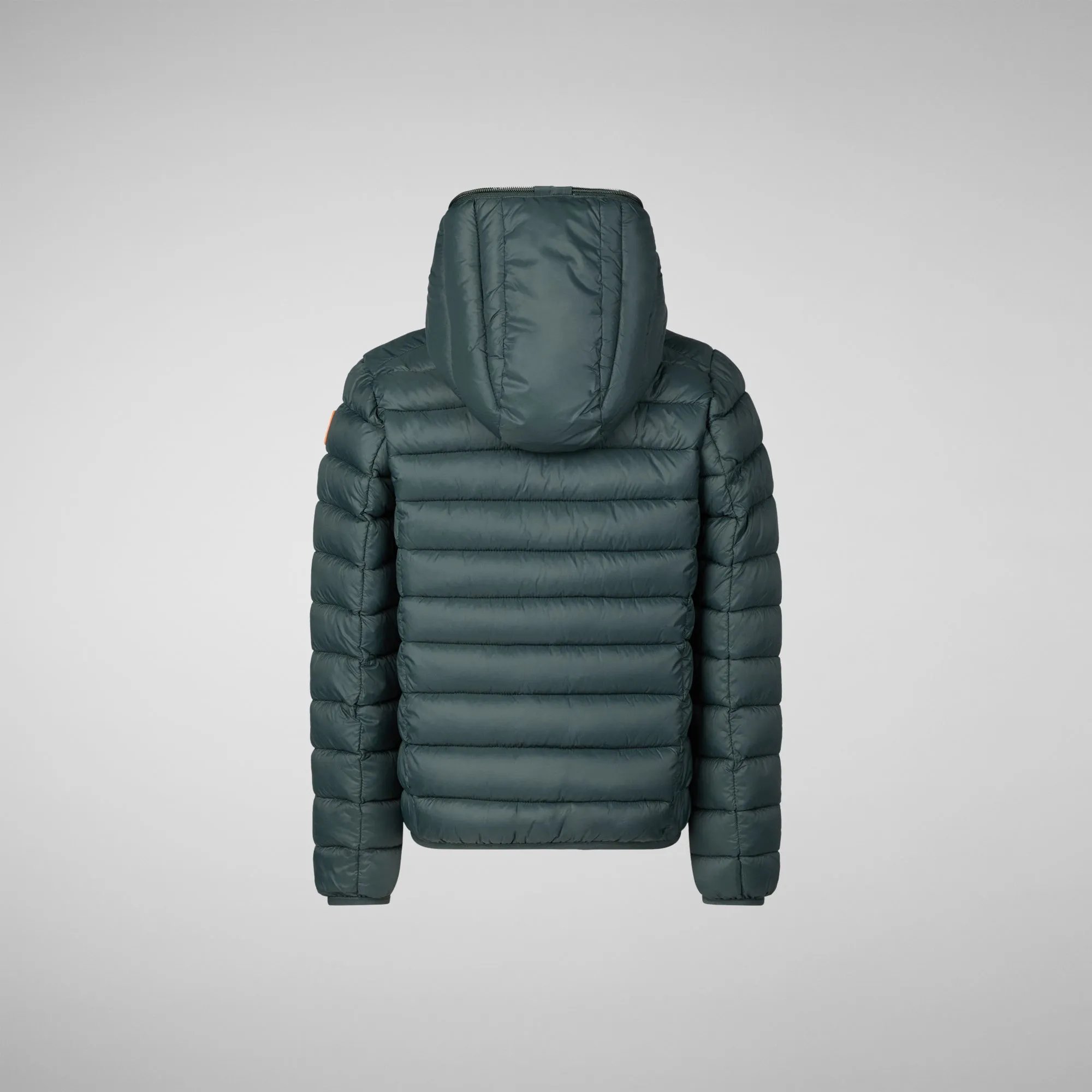 Boys' Hooded Animal free Puffer Jacket Dony in green black