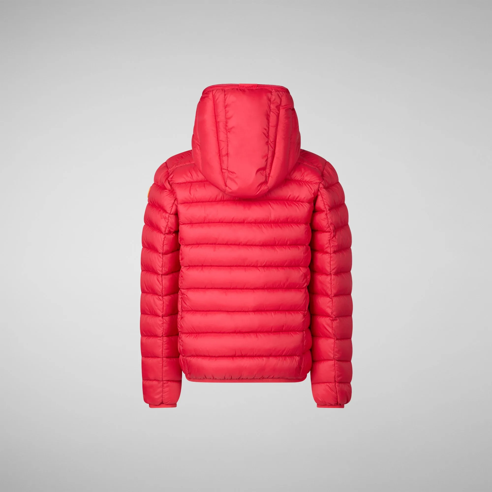 Boys' Hooded Animal free Puffer Jacket Dony in Tango Red