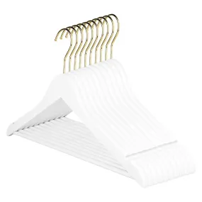 Bridal Hangers, Premium White Wooden Hangers