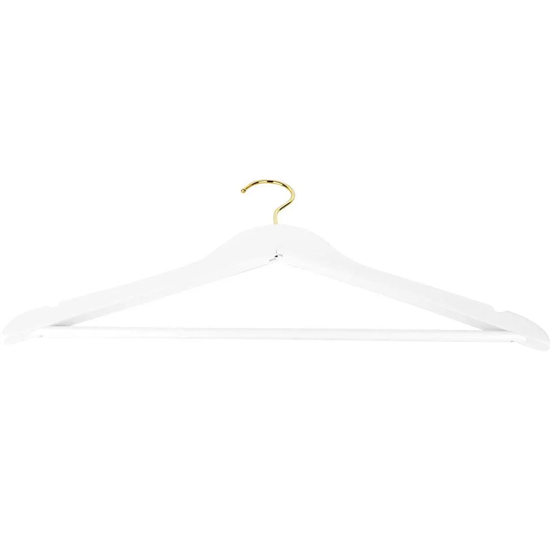 Bridal Hangers, Premium White Wooden Hangers