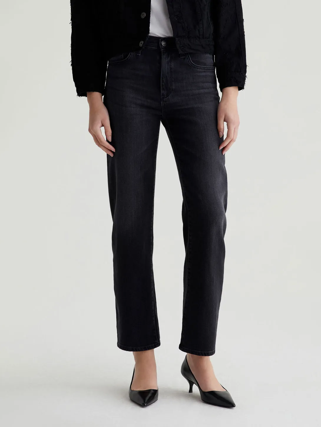 Brinley Mid Rise Straight Jean - Glasgow