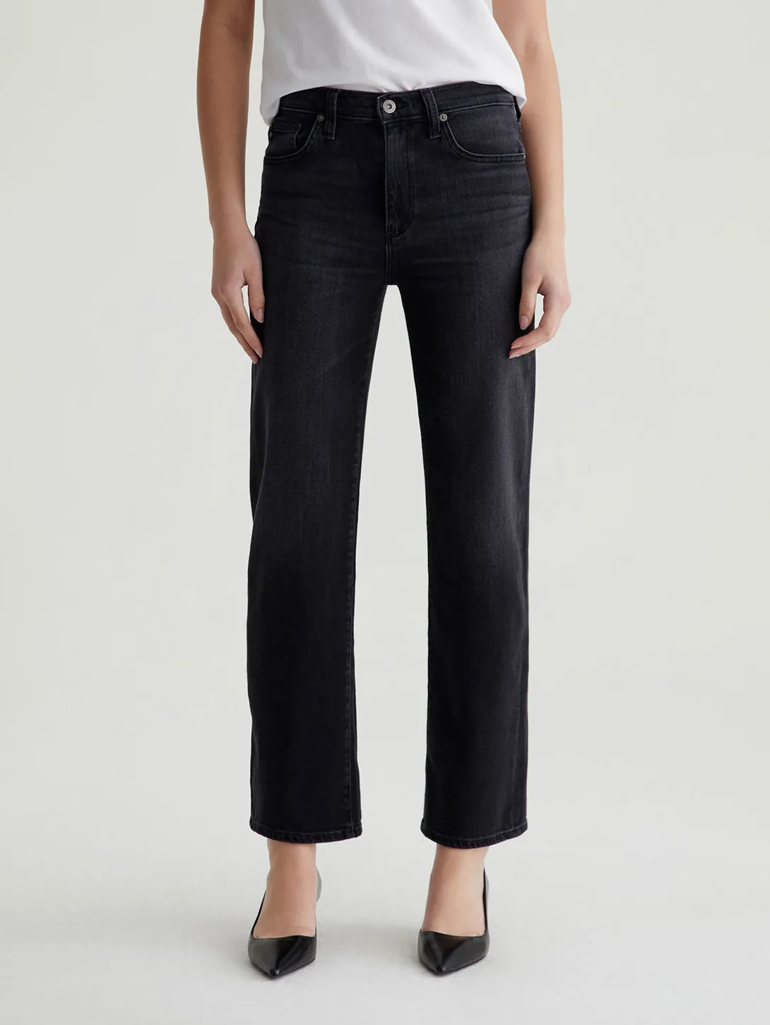 Brinley Mid Rise Straight Jean - Glasgow