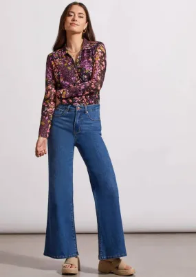 Brooke Hugging Palazzo Jeans - Blueberry