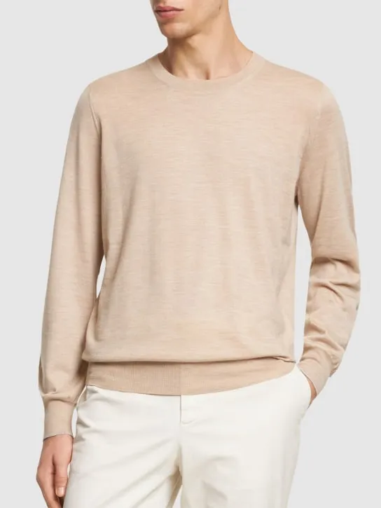 Brunello Cucinelli   Wool &amp; cashmere crewneck sweater 