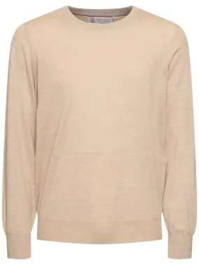 Brunello Cucinelli   Wool &amp; cashmere crewneck sweater 