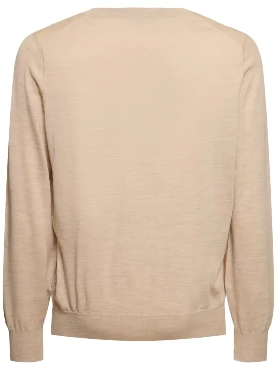 Brunello Cucinelli   Wool &amp; cashmere crewneck sweater 