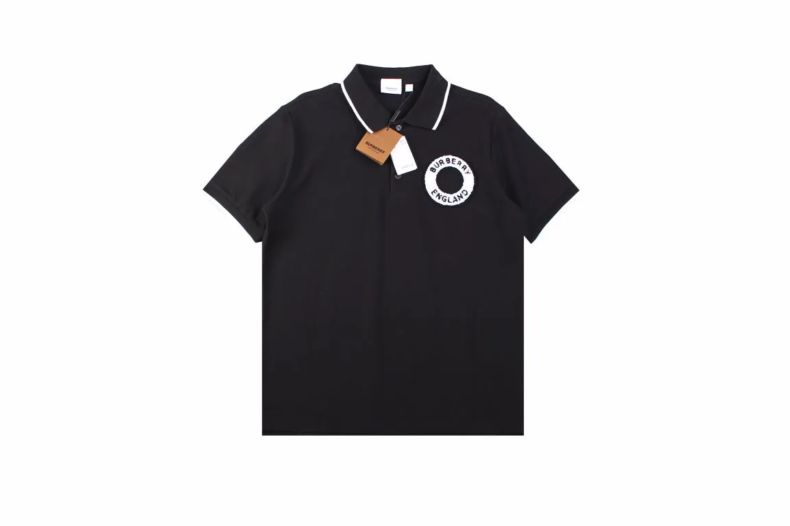 Burberry England Logo Polo Shirt - Black