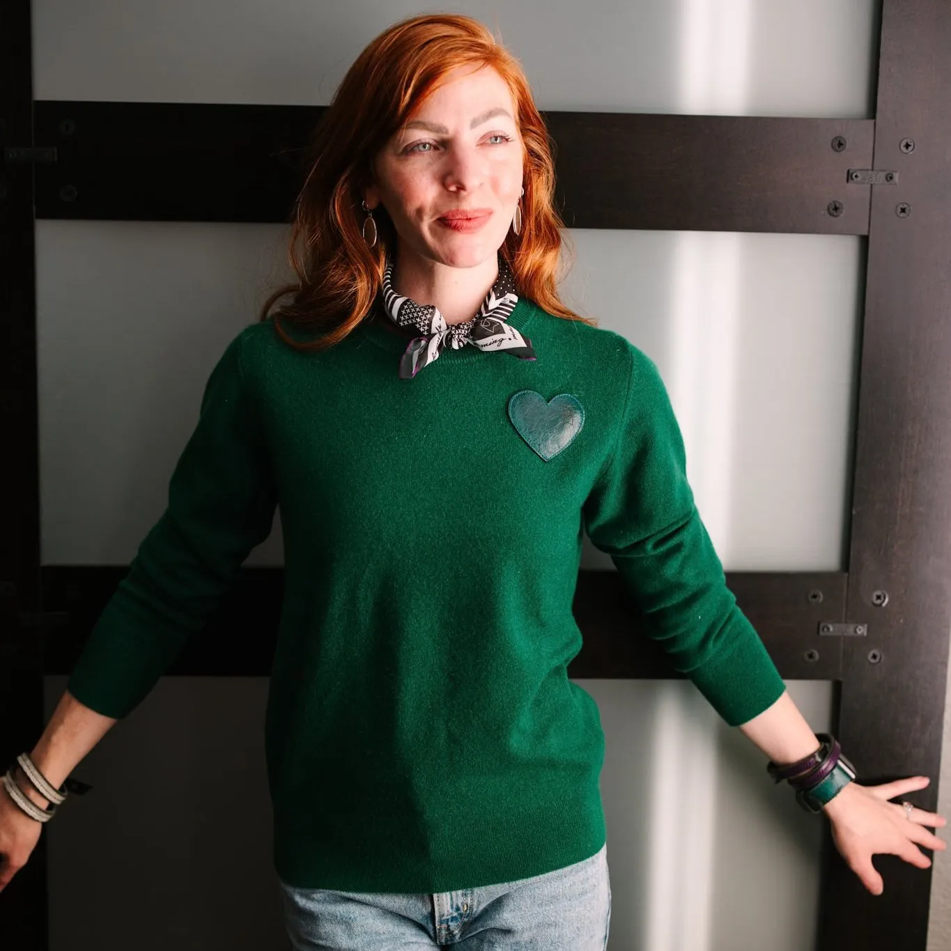 Cashmere   Cotton Collection | Cashmere Crewneck | Emerald