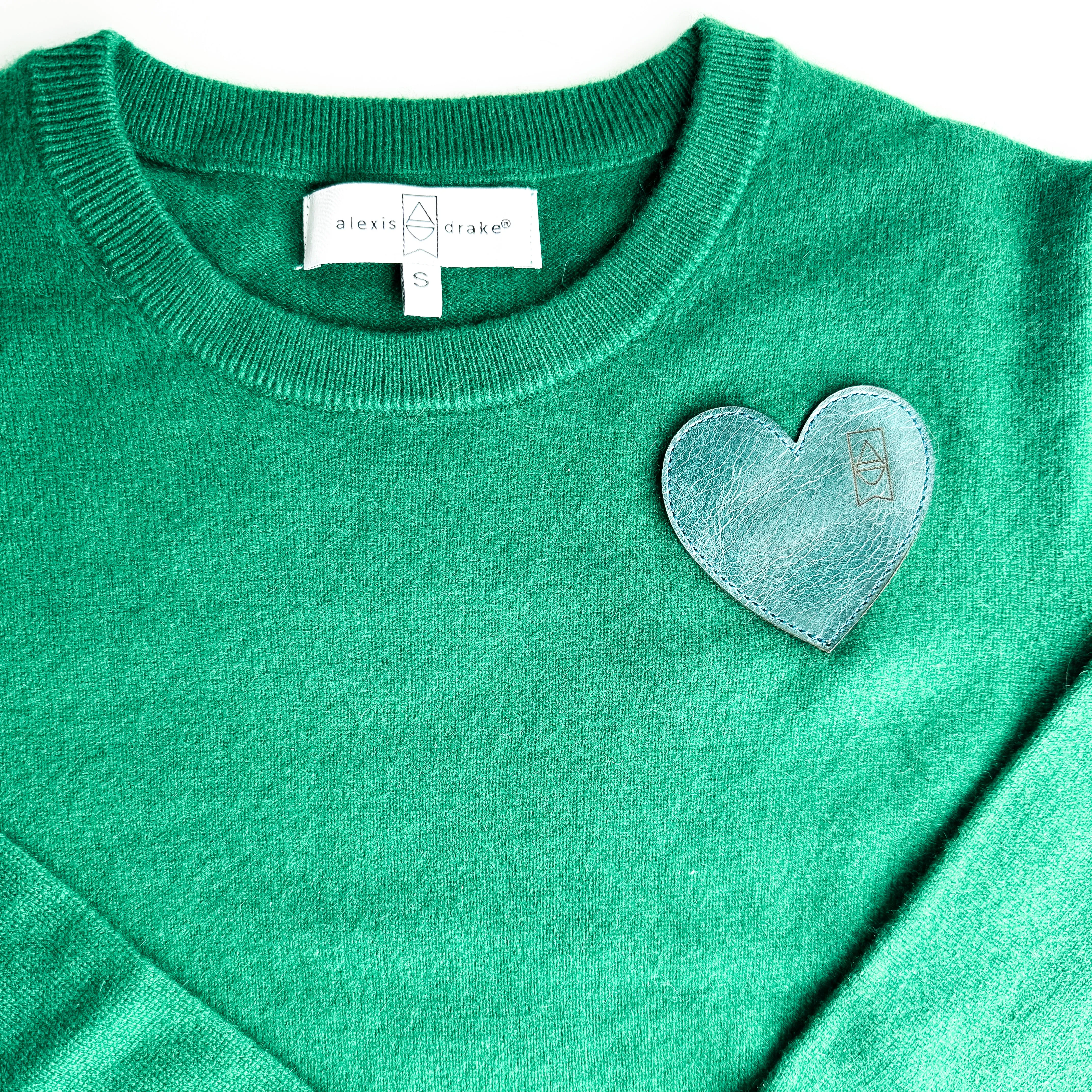 Cashmere   Cotton Collection | Cashmere Crewneck | Emerald