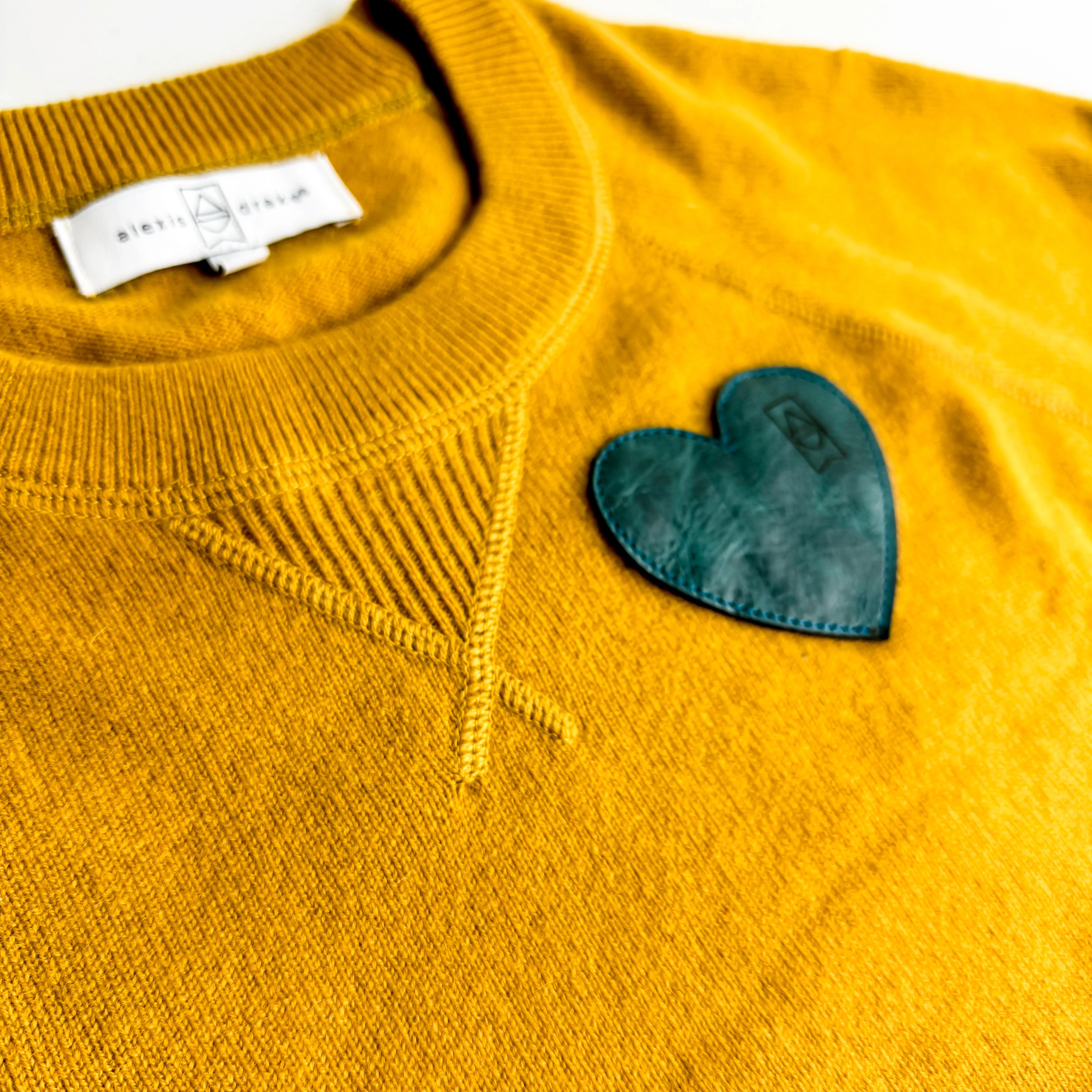 Cashmere   Cotton Collection | Fitted Cashmere Sweater | Mustard