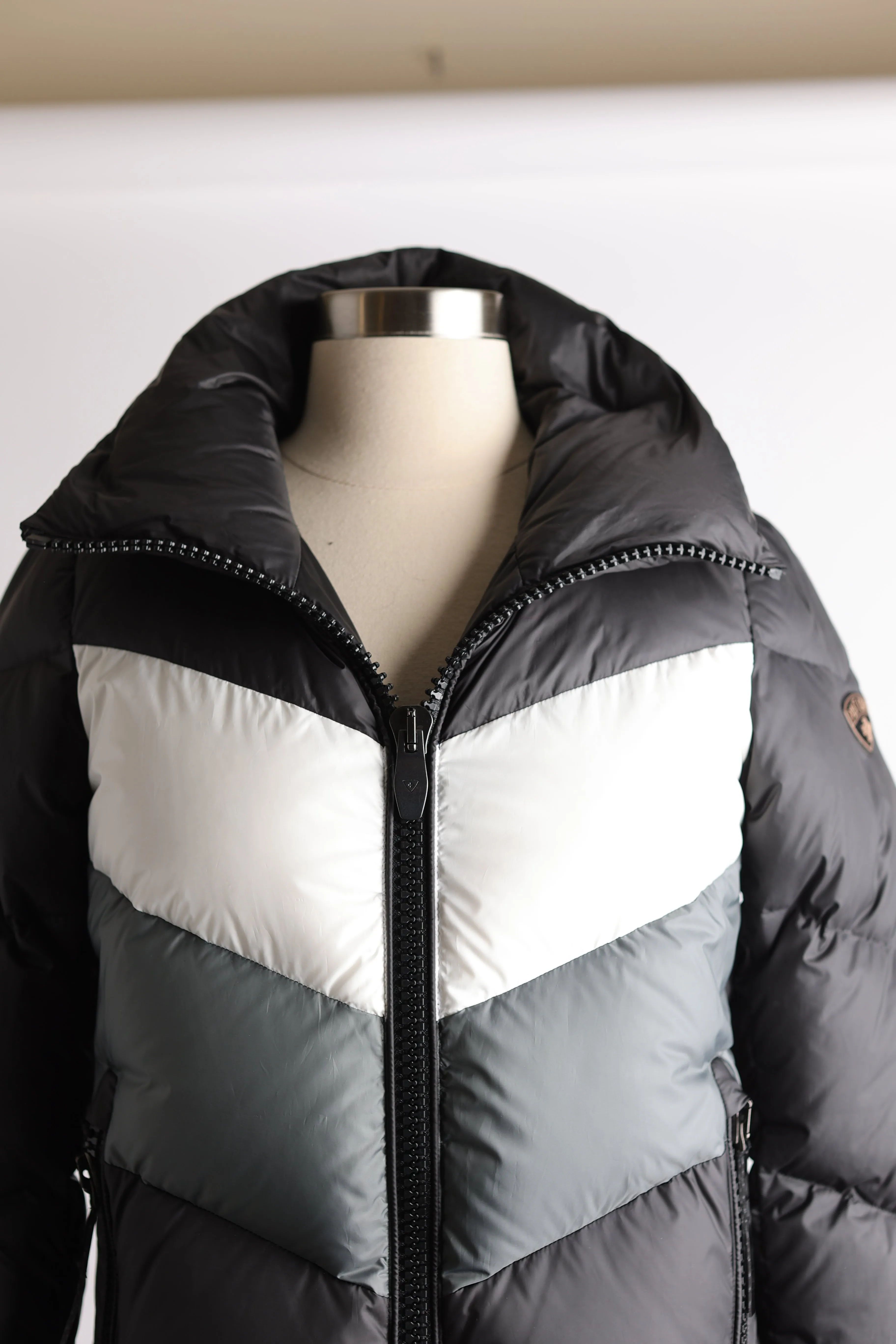 Color-Block Down Puffer Jacket