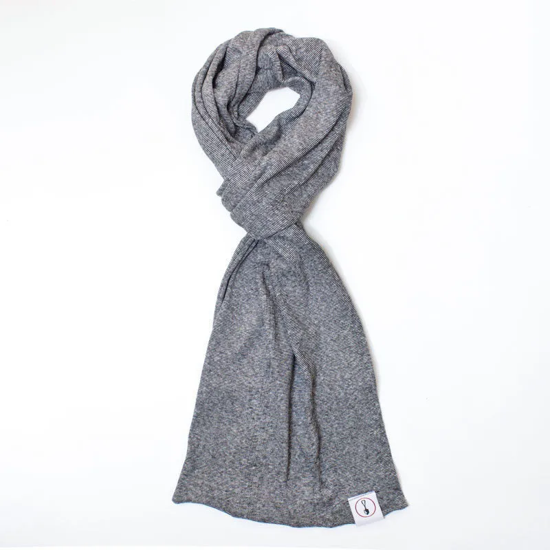 cotton panel rib scarf