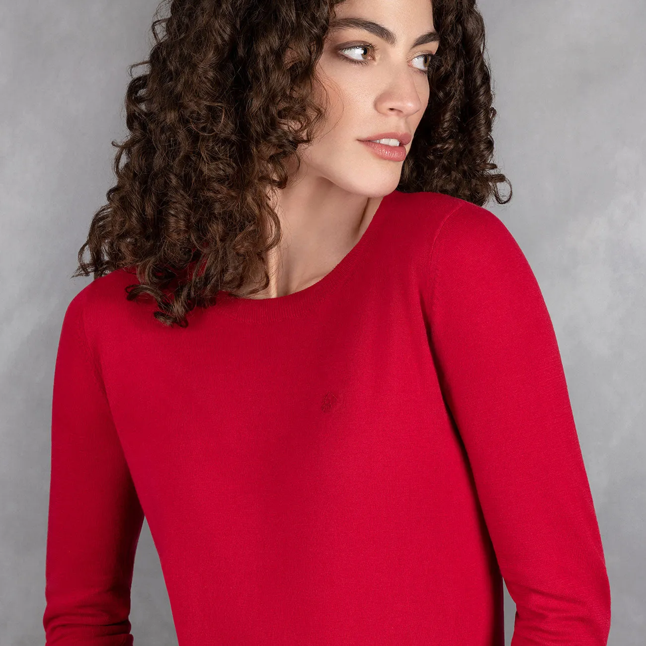 Cotton Pullover Round Neck Women