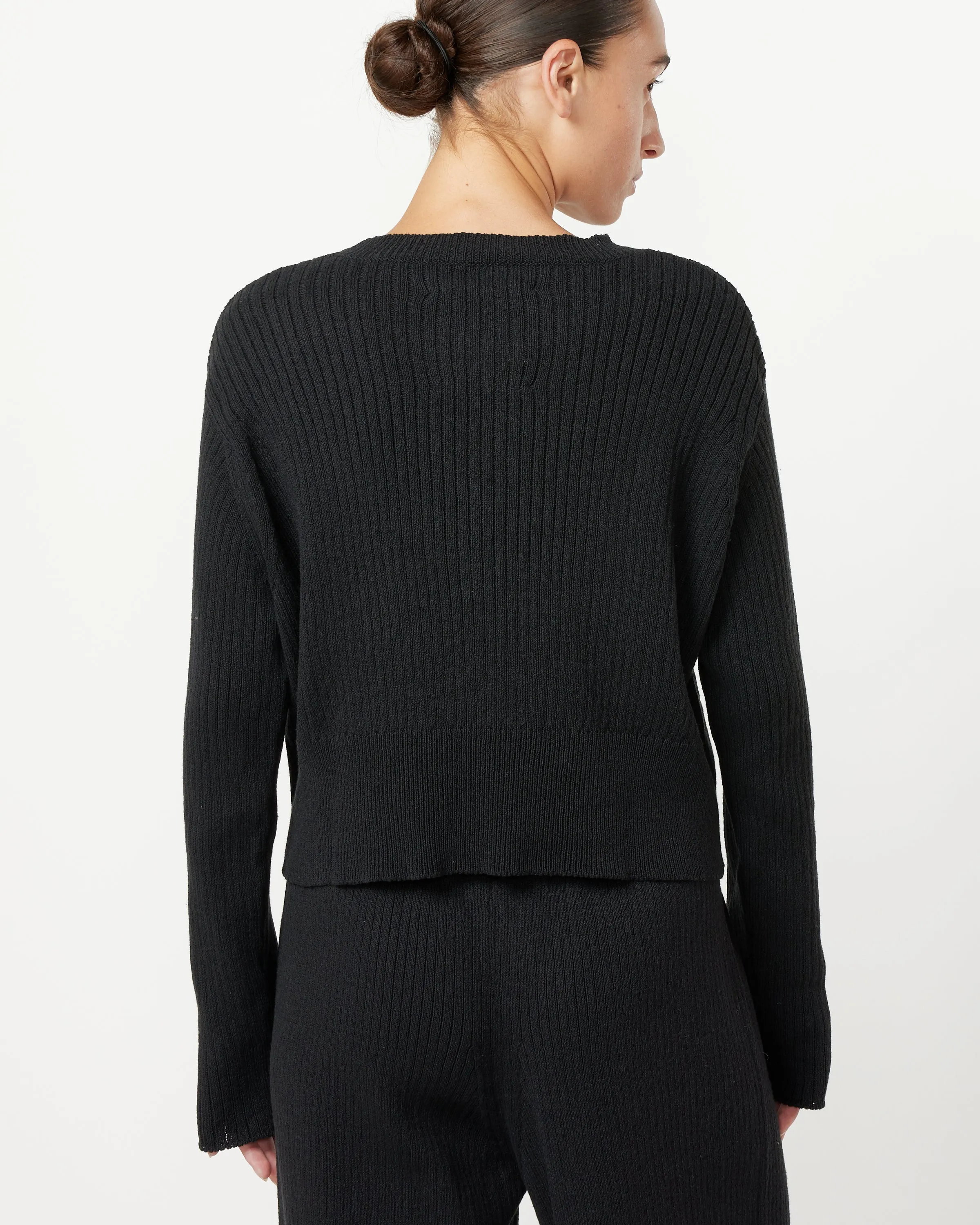 Cotton Sweater in Black