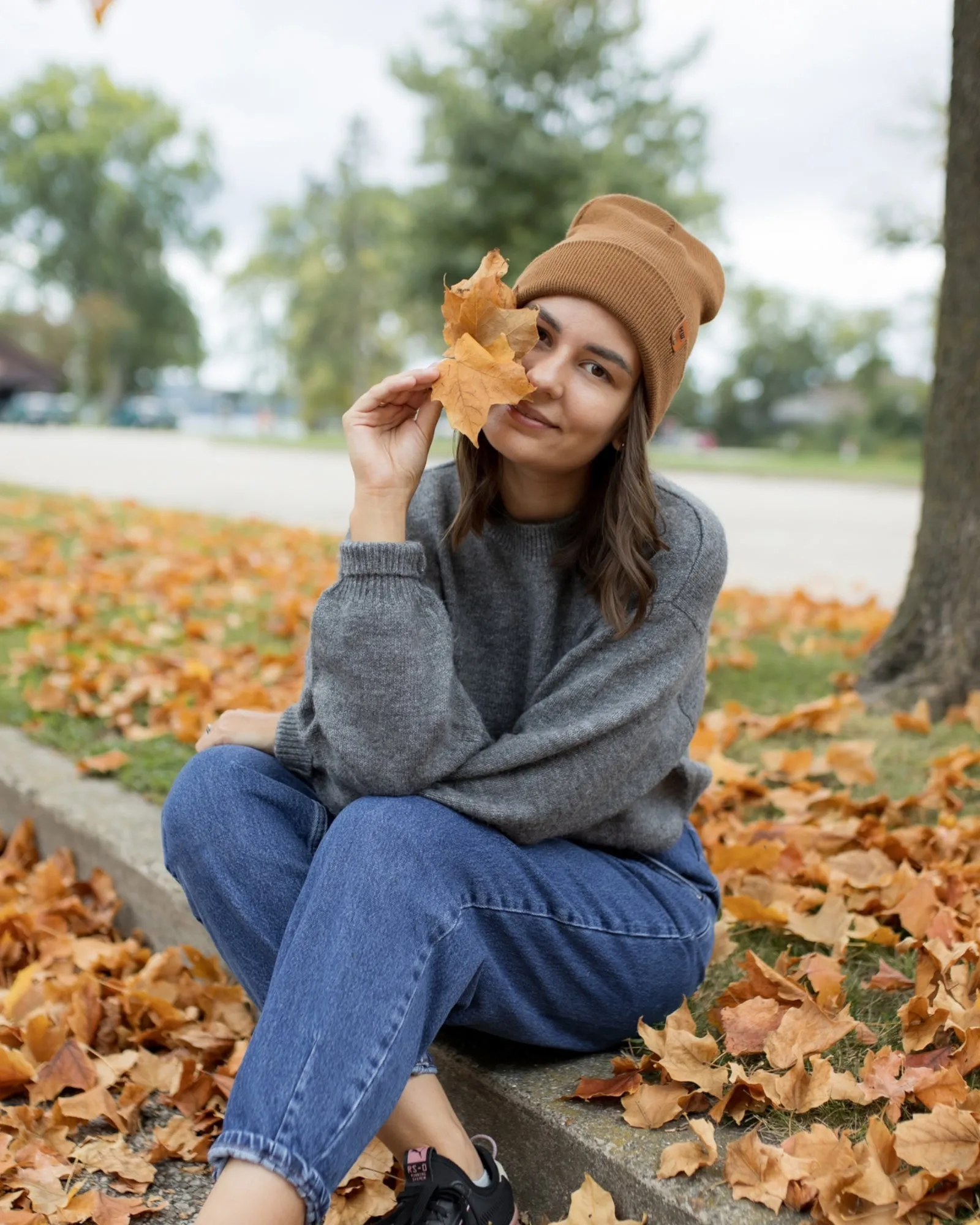 CTD100 HAAKWEAR Knit Cuffed Beanie / Hat - Camel Brown, Made in USA