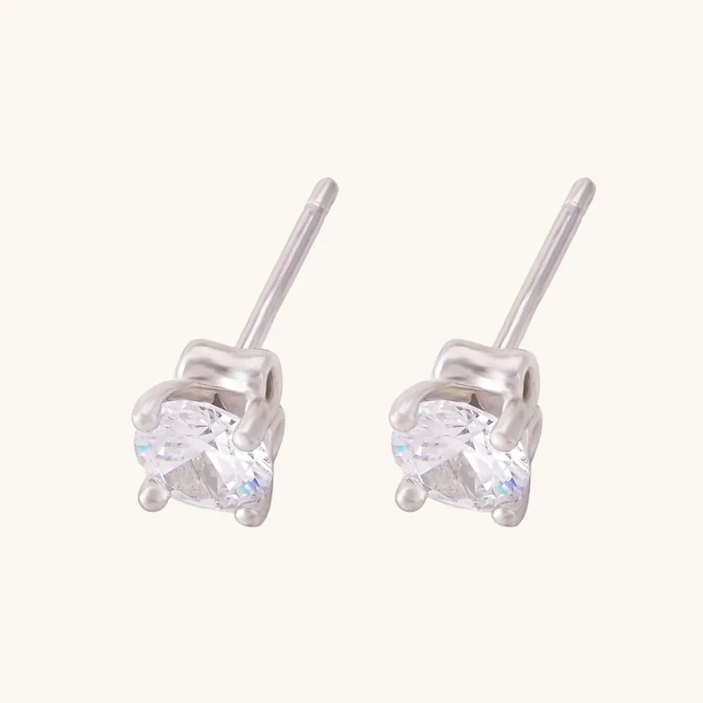 Delicate Monica Stud Earrings- 925 Silver