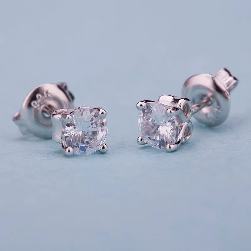 Delicate Monica Stud Earrings- 925 Silver