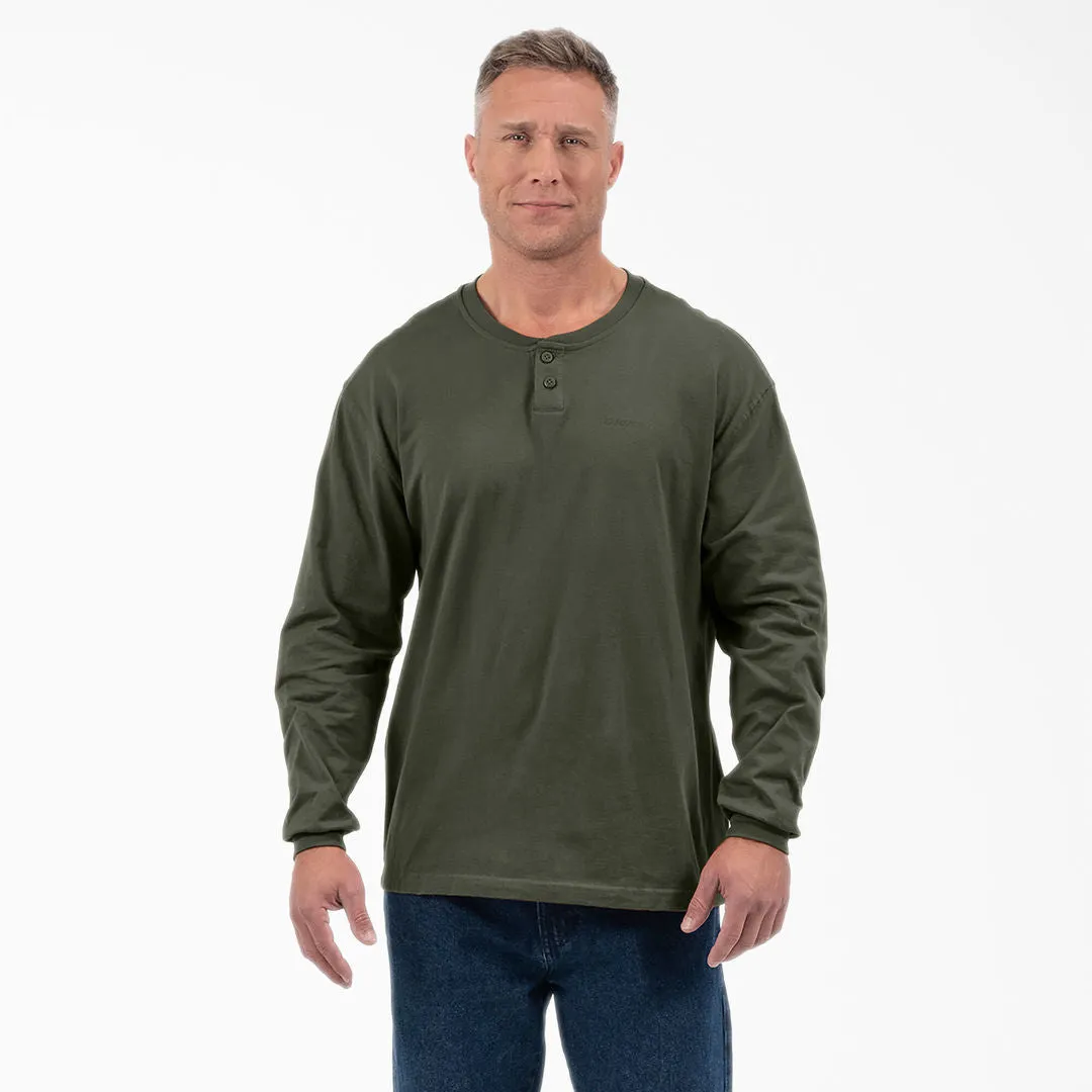 Dickies MENS L/S HENLEY SHIRT (WLR05)