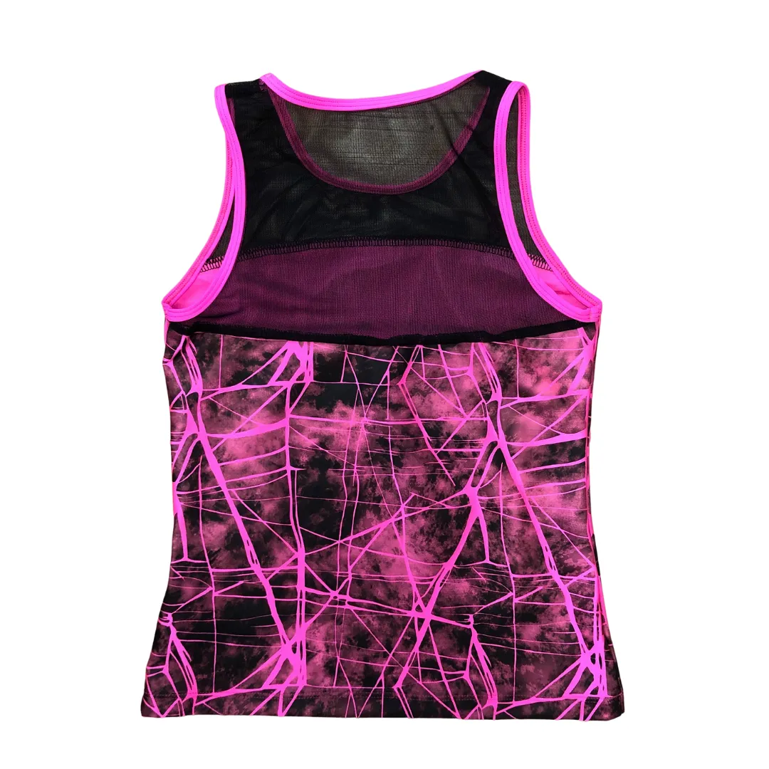 Ditto Dancewear Fractured Singlet and Shorts Set - Pink