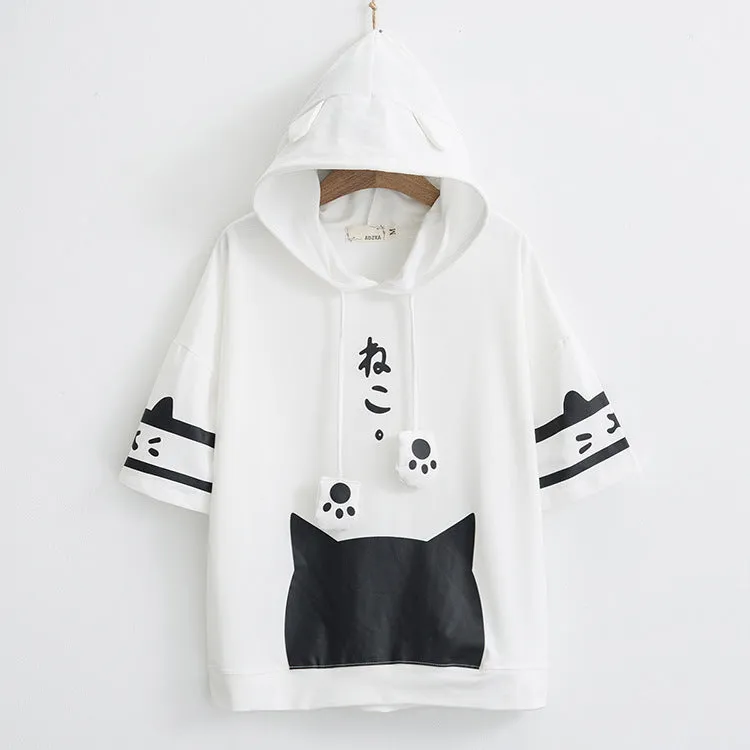 Draw line hoodie