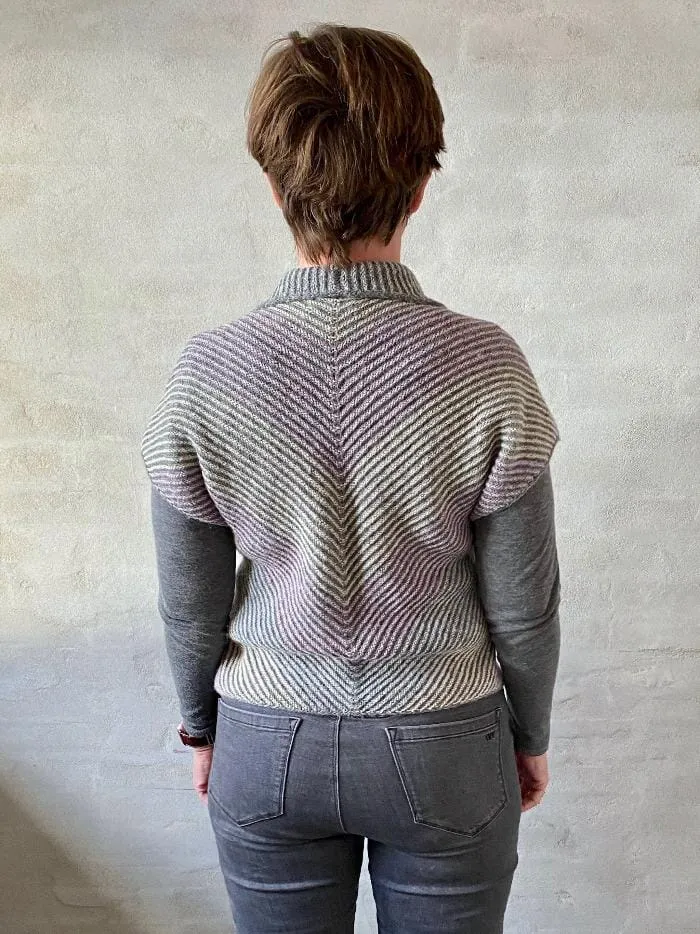 Duet vest by Hanne Falkenberg, No 20 knitting kit