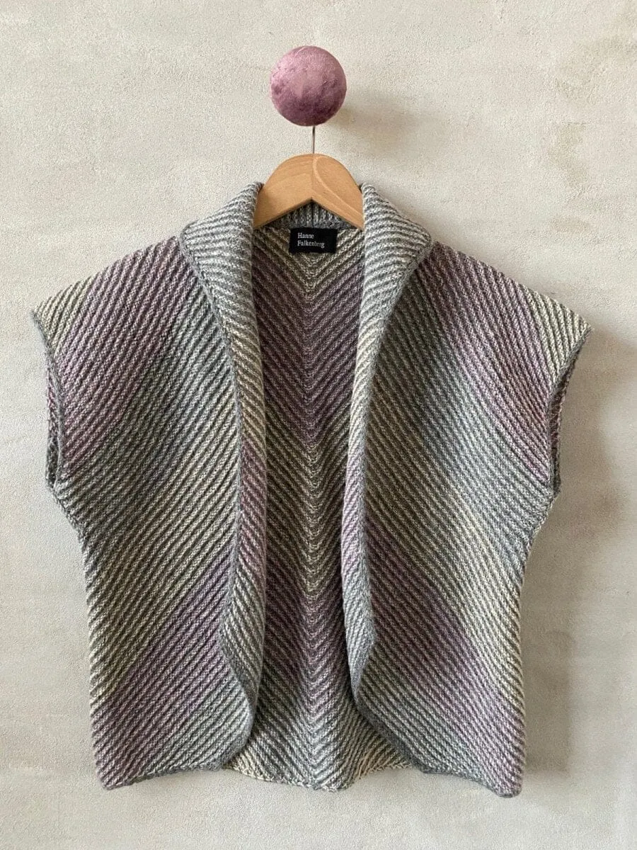 Duet vest by Hanne Falkenberg, No 20 knitting kit