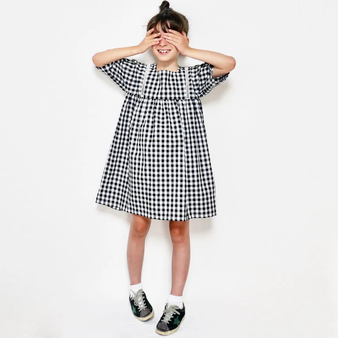 Duo for woman and kid SAKURA blouse and dress - paper sewing pattern