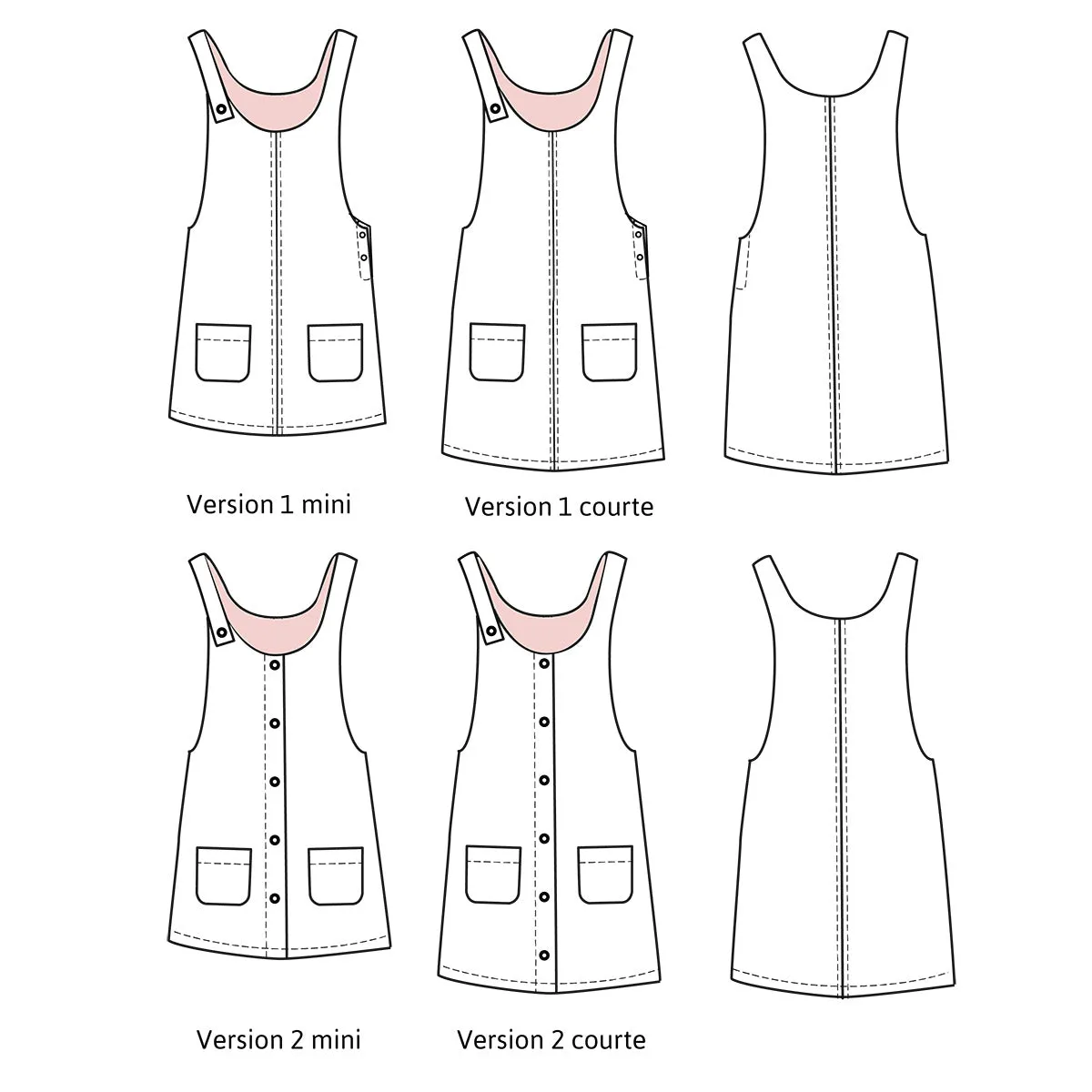 Duo for woman and kid TORONTO dress - paper sewing pattern