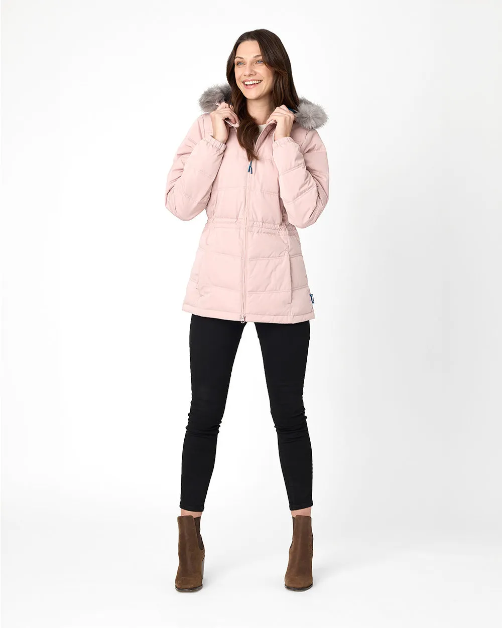 Elara Urban Puffer in Rose Blush