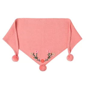 Embroidered Knit Shawl