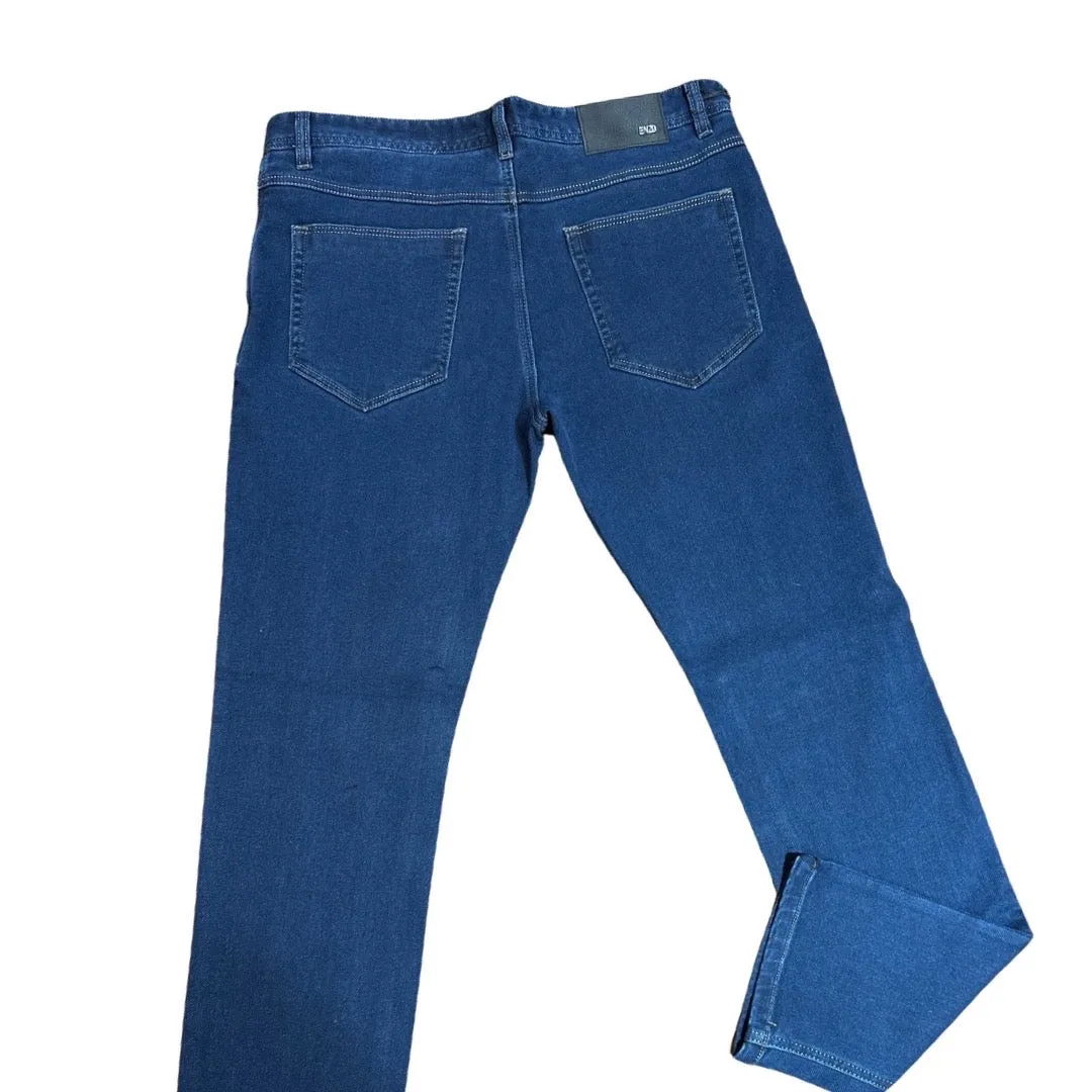 Enzo Alpha-347 Blue High End Denim Pants