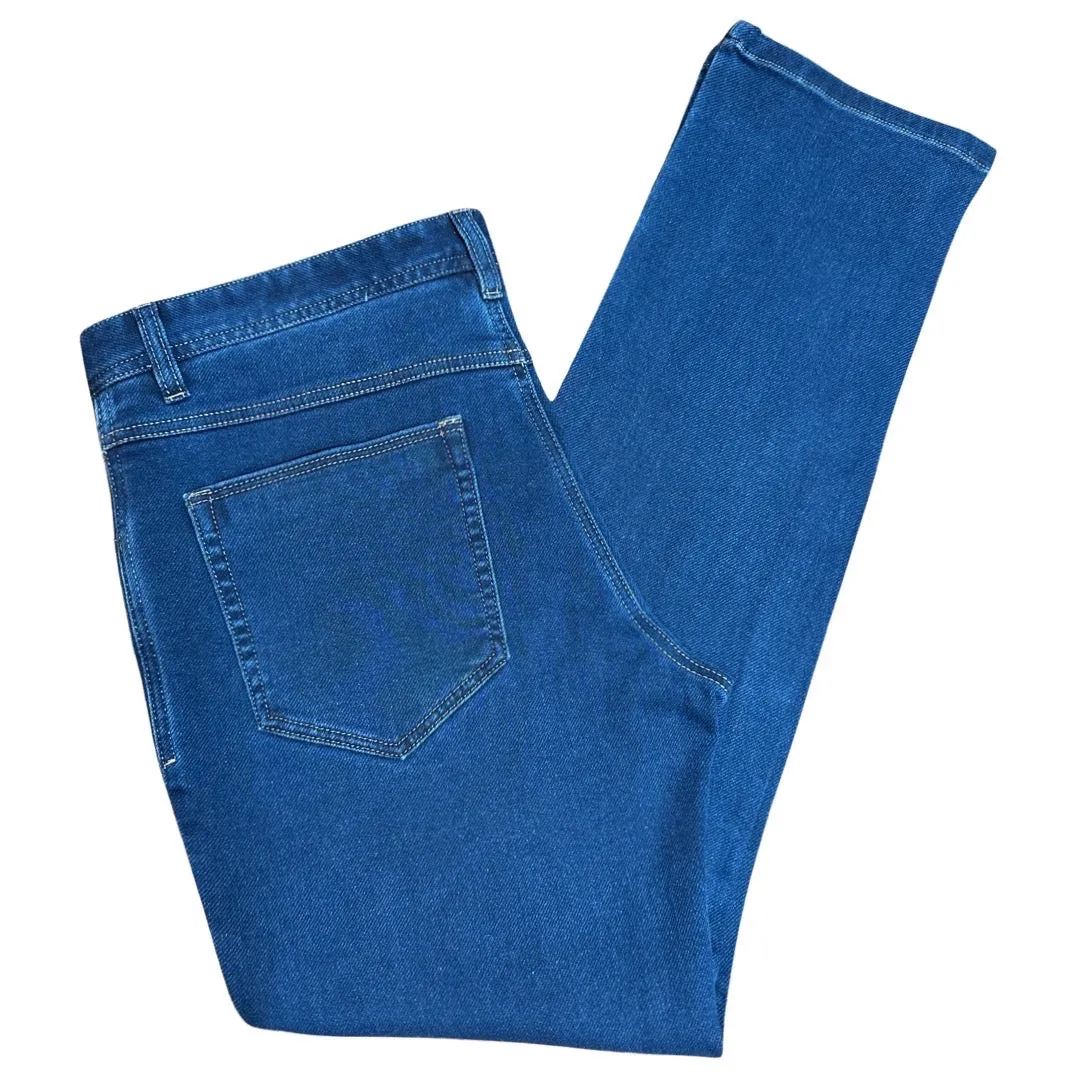 Enzo Alpha-347 Blue High End Denim Pants