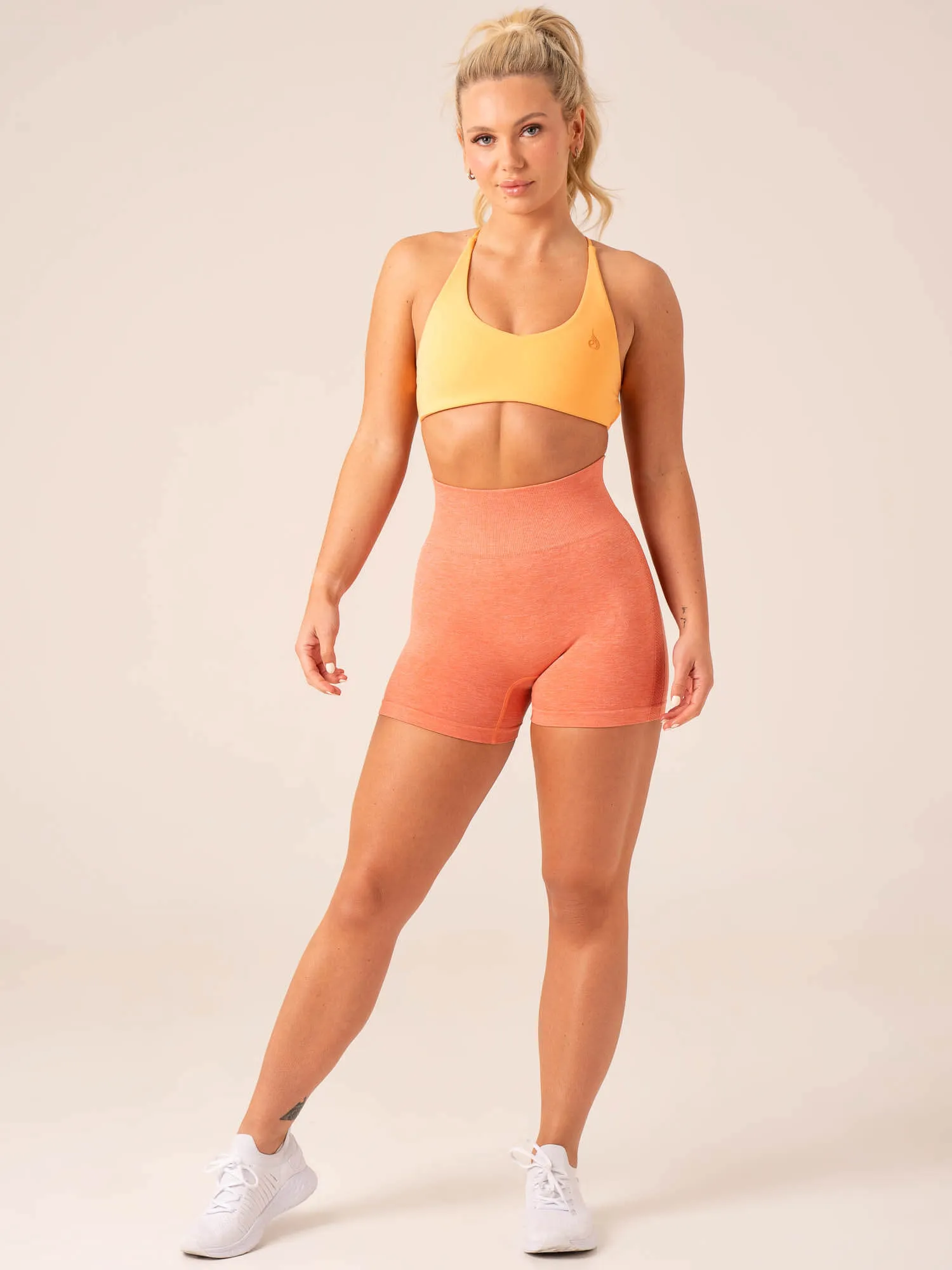 Evolve Seamless Shorts - Orange Marl