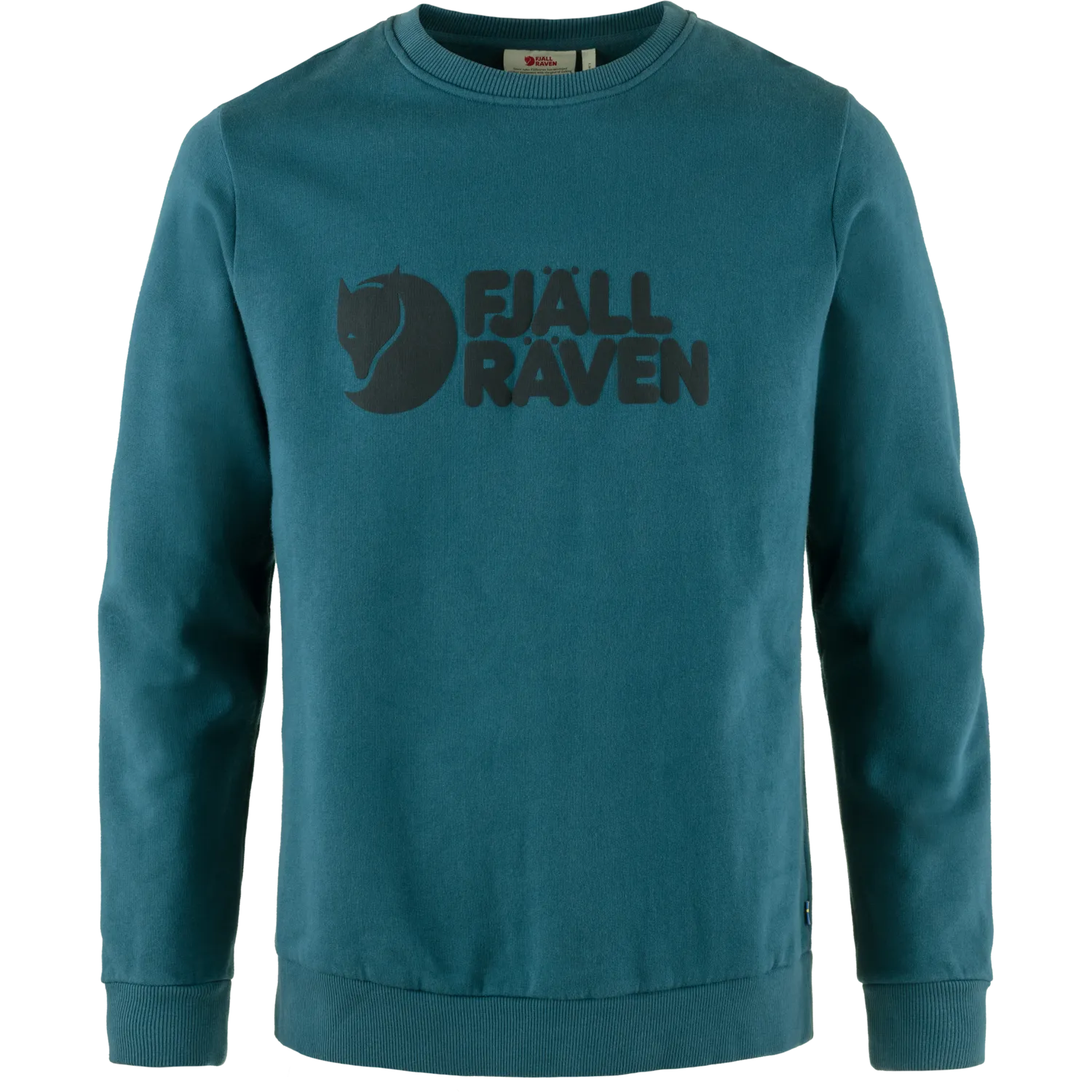 Fjällräven Men&#x27;s Fjällräven Logo Sweater Deep Sea | Buy Fjällräven Men&#x27;s Fjällräven Logo Sweater Deep Sea here | Outnorth