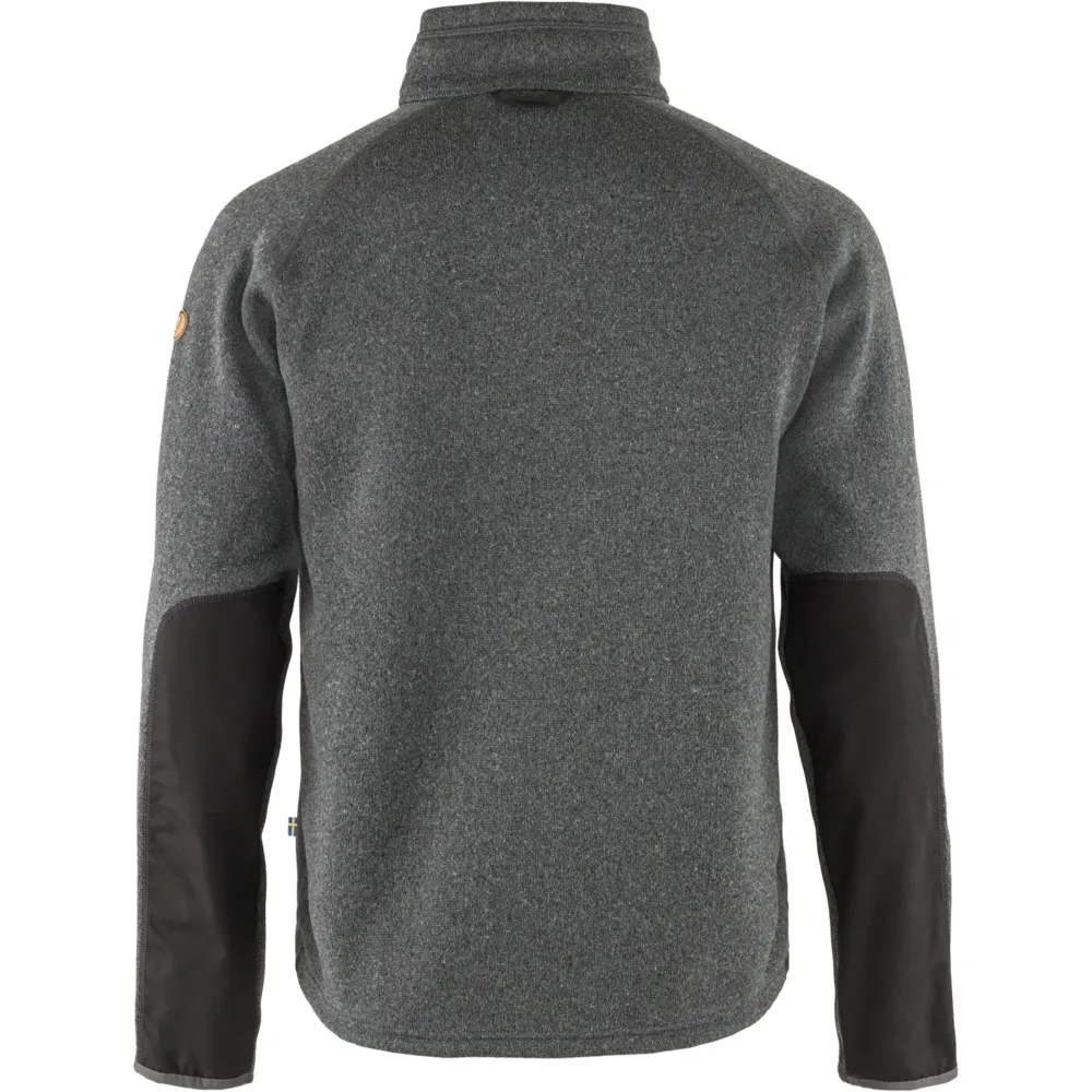 Fjällräven Men&#x27;s Övik Fleece Zip Sweater Dark Grey | Buy Fjällräven Men&#x27;s Övik Fleece Zip Sweater Dark Grey here | Outnorth